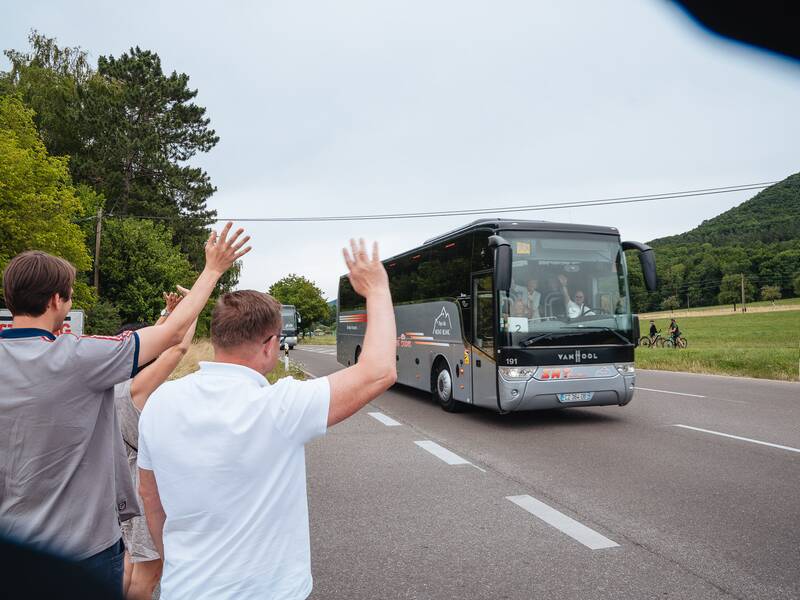 Passyjubiläum 35 - Abschiedswinken unter dem Pfullinger Berg