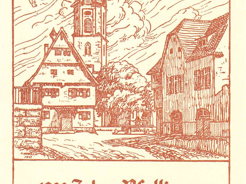 Offizielle Festpostkarte Tausendjahrfeier 1937