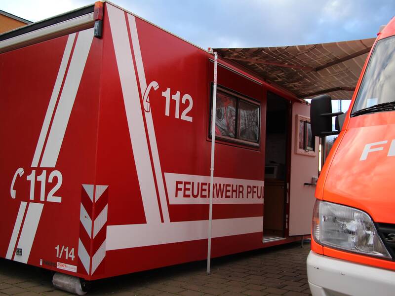 Abrollbehälter Führung