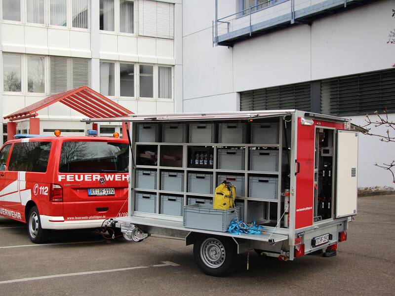 Feuerwehranhänger Spezielle Rettung aus Höhen und Tiefen