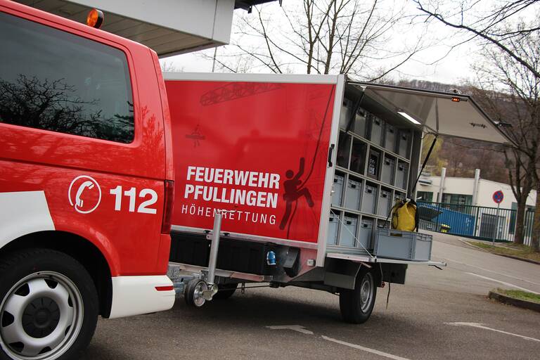 Feuerwehranhänger Spezielle Rettung aus Höhen und Tiefen