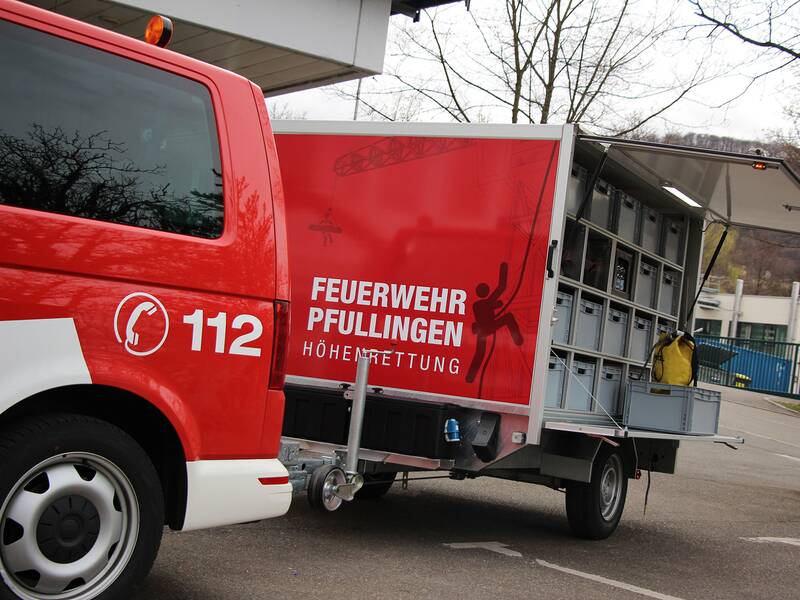 Feuerwehranhänger Spezielle Rettung aus Höhen und Tiefen