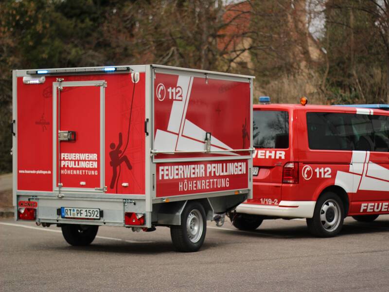 Feuerwehranhänger Spezielle Rettung aus Höhen und Tiefen