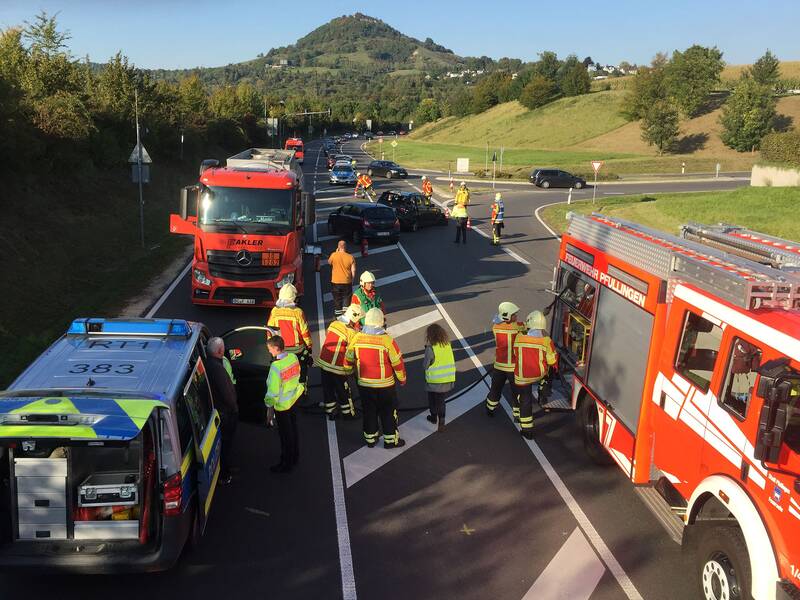 Verkehrsunfall vor dem Ursulabergtunnel