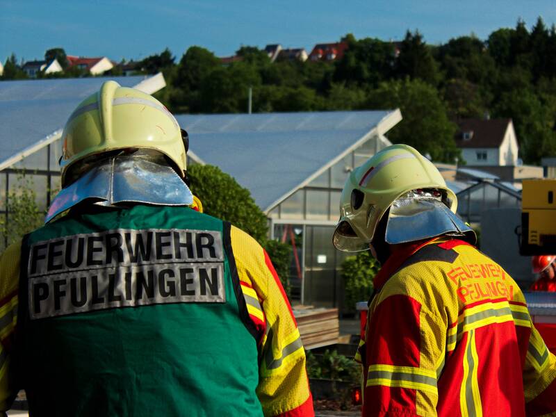 Zugführer und Feuerwehrmann